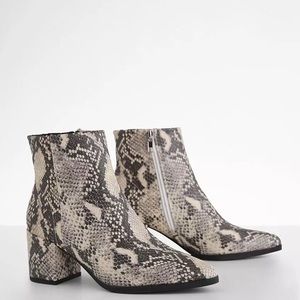 Madden Girl Dafnii Snake Print Ankle Boot